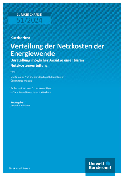 Verteilung der Netzkosten der Energiewende